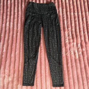 Til You Collapse Black Leopard Leggings